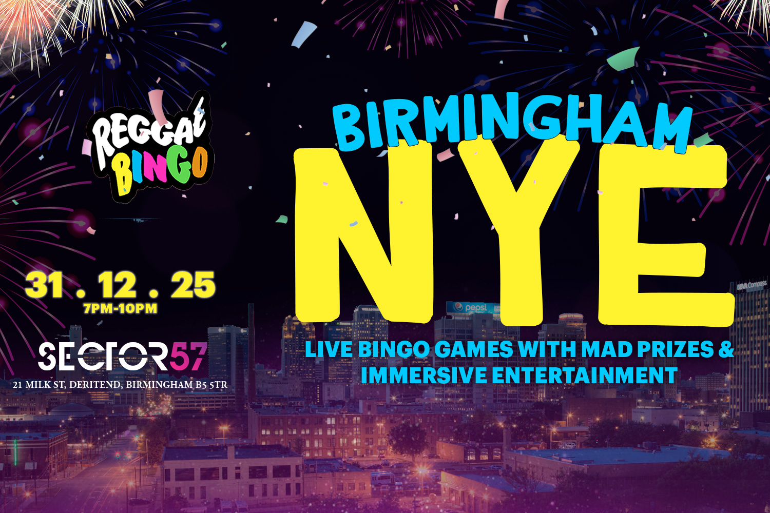 Wed 31st Dec | NYE Reggae Bingo BHAM