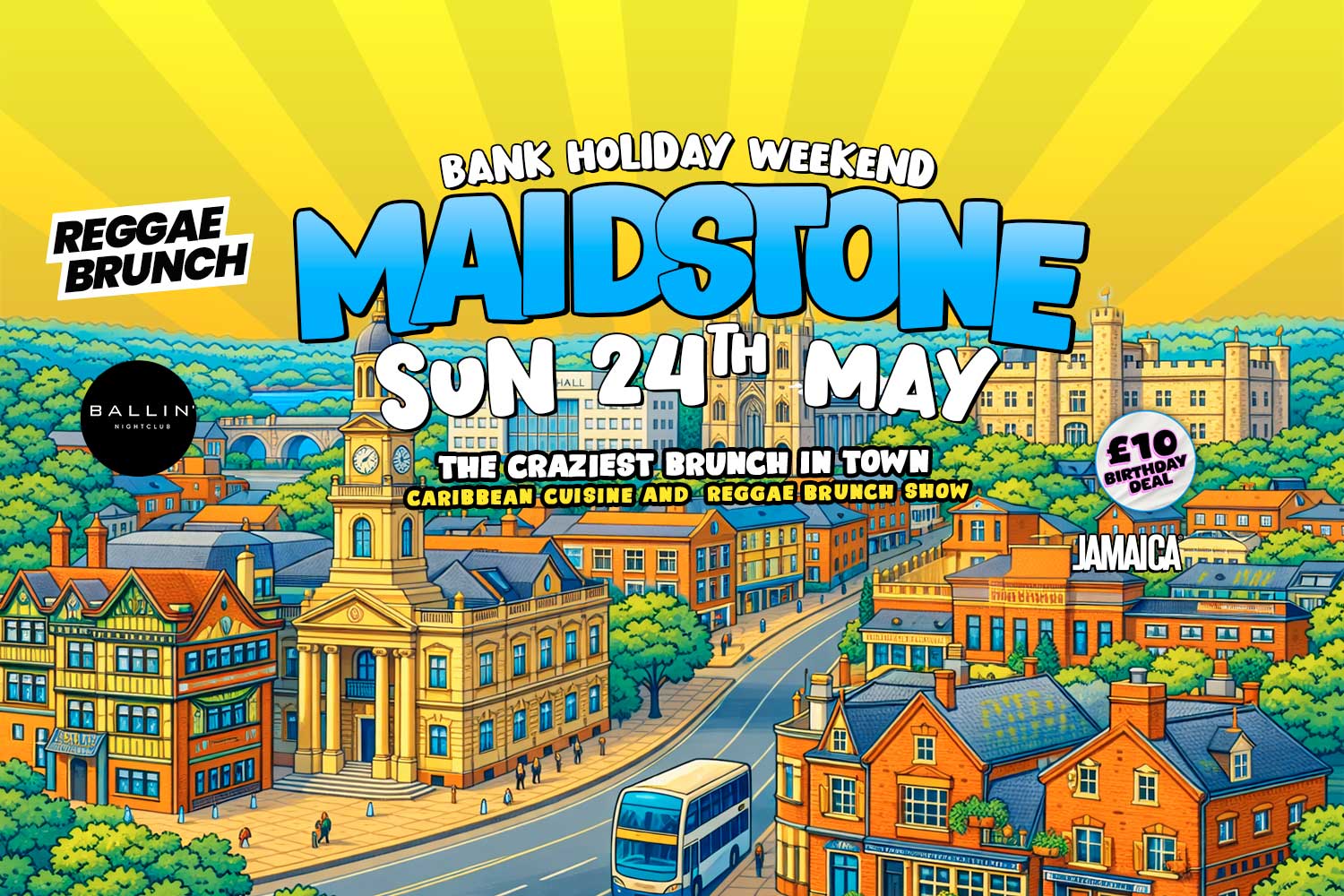 Sun 24th May | Reggae Brunch Maidstone