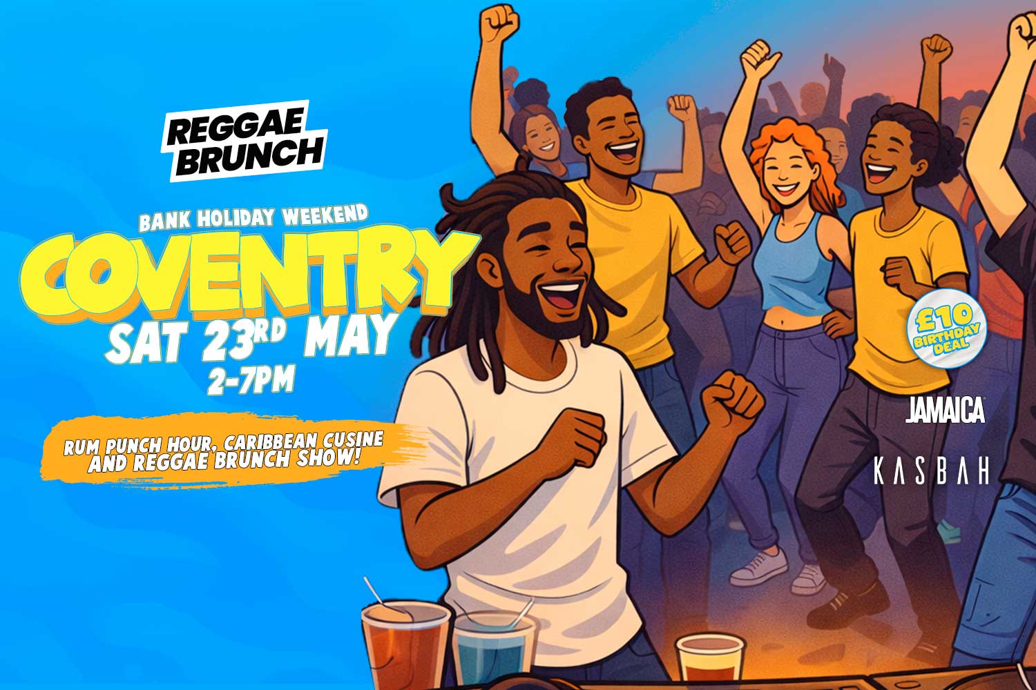 Sat 23rd May | Reggae Brunch Coventry